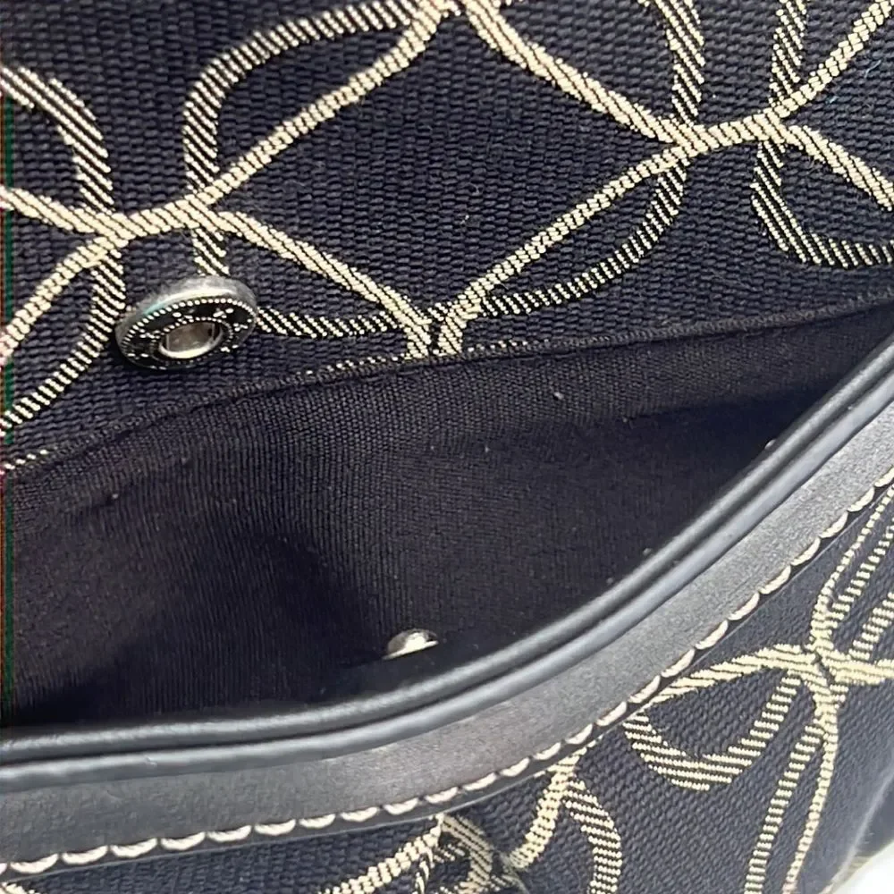 Nine West black canvas purse - Picture 4 of 6